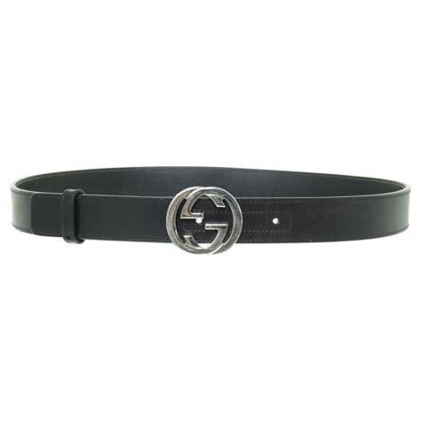 gucci riem zilver smal|riemen van Gucci.